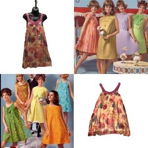 Vintage Papillon LA Floral Tent Dress